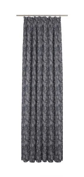 Nature by Adam Nature by Adam Vorhang aus 100% Bio-Baumwolle - Made in Germany - Flower Cuveé Light, Dunkelblau, – Produktbild 2 von 7