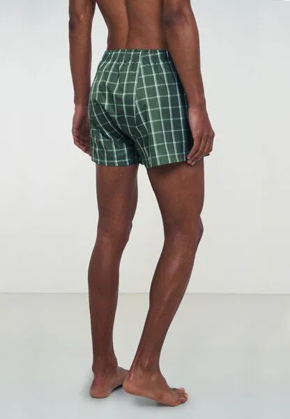 recolution Herren Boxershorts aus Bio-Baumwolle - AMARGO CHECK - recolution, Khaki (grün), – Produktbild 4 von 4