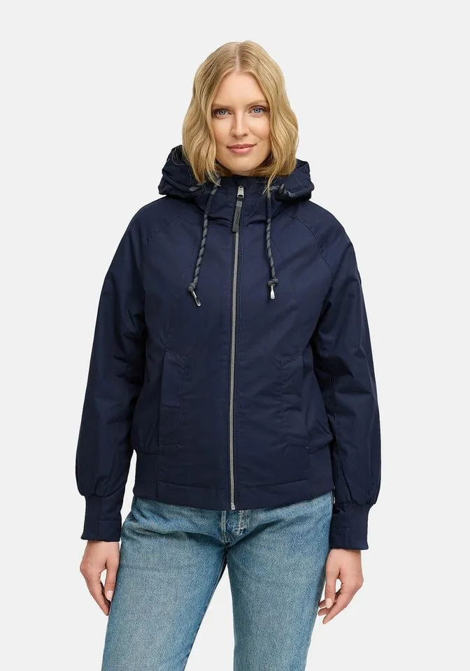 ragwear ragwear Outdoorjacke Lumie YOUMODO Gefütterte Übergangsjacke mit Kapuze, Blau, – Produktbild 2 von 5
