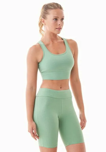 ORGANICATION ORGANICATION BETSYY | Bralette aus Bio-Baumwolle, Mineral green, – Produktbild 3 von 4