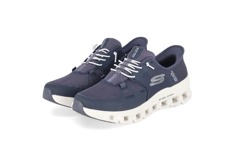 Skechers Skechers Slip On Sneaker 232930 NVY Herren Textil & Synthetik blue Schnürschuh, Blau, – Produktbild 2 von 6