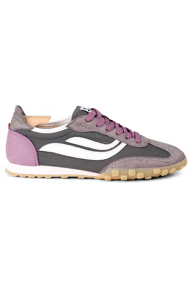 Genesis Genesis Damen vegan Sneaker G-Sprint Mesh Grau Lavendel Weiß, Grau, – Produktbild 2 von 2
