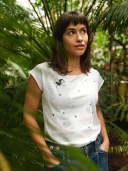FellHerz Konfettimädchen Cap Sleeve white - L – Produktbild 1 von 1