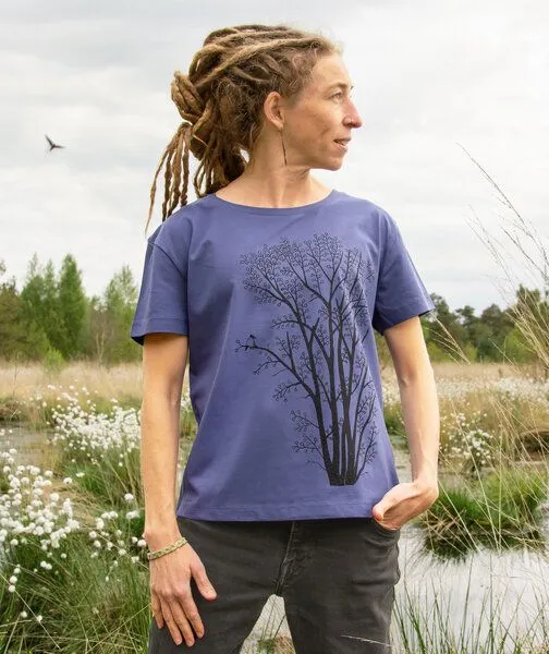 Cmig Cmig Damen T-Shirt Erle mit Elster, Dusk (blau lila), – Produktbild 2 von 4