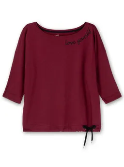 sheego Oversize-Shirt weinrot – Produktbild 1 von 1