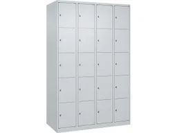 C+P C+P Schließfachschrank Classic PLUS, 20 Fächer, 1850x1200x500mm, Lichtgrau/Lichtgrau – Produktbild 1 von 1
