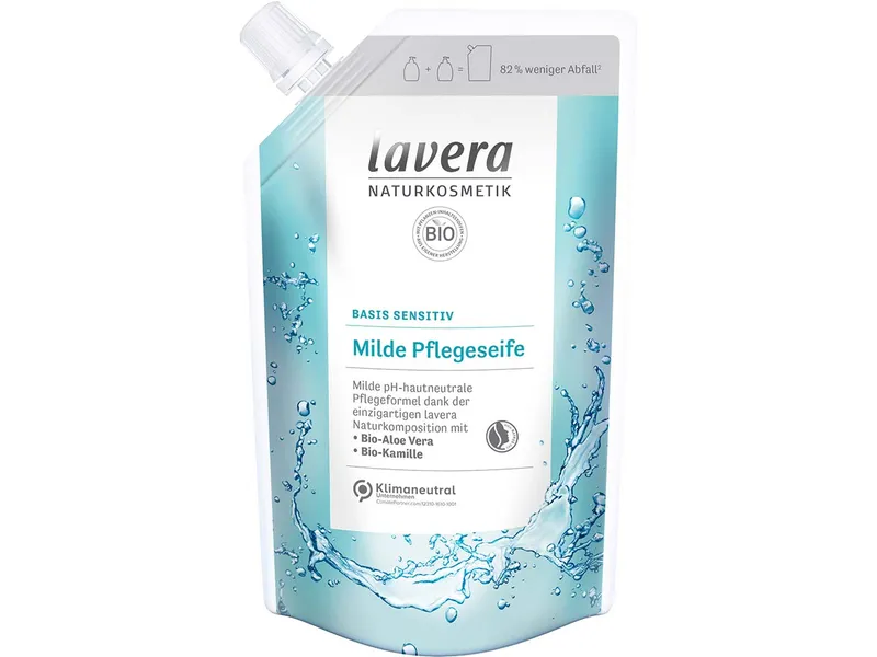 lavera Nachfüllbeutel für milde Pflegeseife basis sensitiv – Produktbild 1 von 3