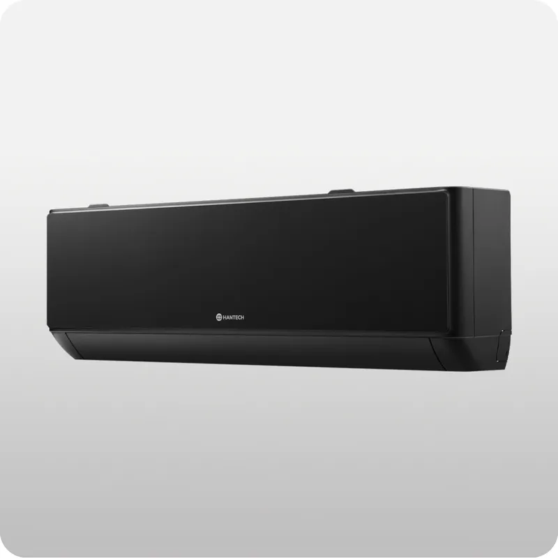 HANTECH Split Klimaanlage R32 A++ 24000 BTU (6,8 kW) mit 3m Leitung & Wandhalterung, HANTECH HPRO Schwarz | WLAN, Inverter, Schwarz, – Produktbild 4 von 8
