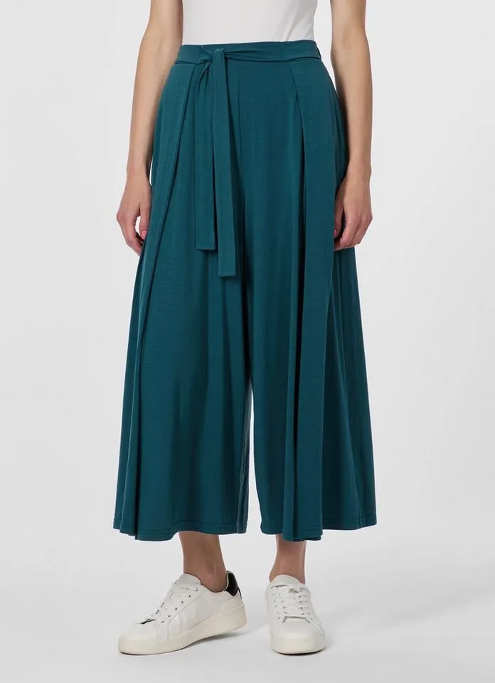 ragwear ragwear Culotte ROZALIA Viskose mit weitem Bein und Bindeband für angenehmes Tragegefühl, Grün, – Produktbild 1 von 2