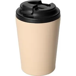 elasto elasto Keramikbeschichteter Kaffeebecher 360 ml aus Edelstahl, Beige, – Produktbild 5 von 5