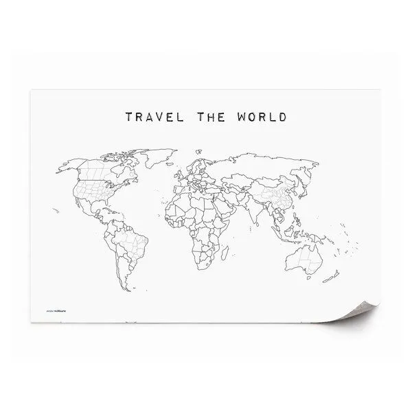 meine-weltkarte meine-weltkarte Weltkarte Travel the World #2 – zum Ausmalen & Pinnen – Produktbild 4 von 4