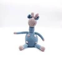 Pebble Pebble Die 3 Giraffen aus organischer Baumwolle, Duck-egg blue, – Produktbild 1 von 1