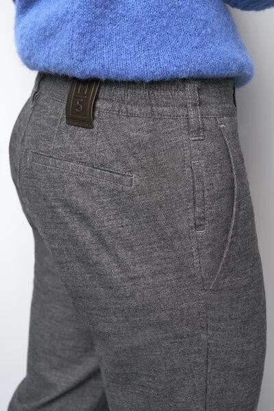 M 5 BY MEYER M 5 BY MEYER Sportliche Chino im Wool Look, Grau (mid grey), – Produktbild 7 von 8