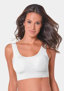 Sloggi Glattes Bustier mit eingearbeiteten Schalen - weiß - Gr. S von Goldner Fashion – Produktbild 1 von 1