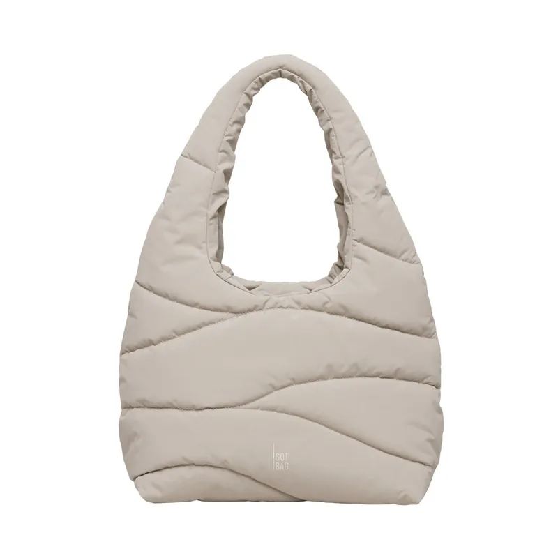 GOT BAG GOT BAG Wavy Puffer Shoulder Bag monochrome scallop, White, – Produktbild 1 von 1