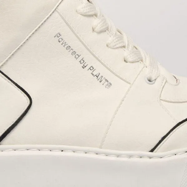 AGAZI AGAZI EMI plant-based, vegan sneakers, Black & white, – Produktbild 3 von 4