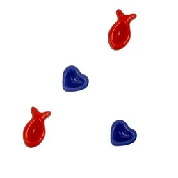 Mitienda Shop Mitienda Shop Dekosteine Keramik 4er Set Herz Fisch – Produktbild 1 von 1