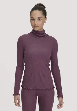 hessnatur hessnatur Longsleeve mit Rollkragen Fitted WARM TOUCH aus Bio-Merinowolle und TENCEL Lyocell – Produktbild 1 von 1