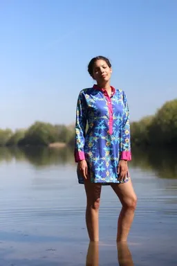 Sophia Schneider-Esleben Sophia Schneider-Esleben Tunika Europa - Lange Bluse aus Bio-Baumwolle – Produktbild 1 von 1