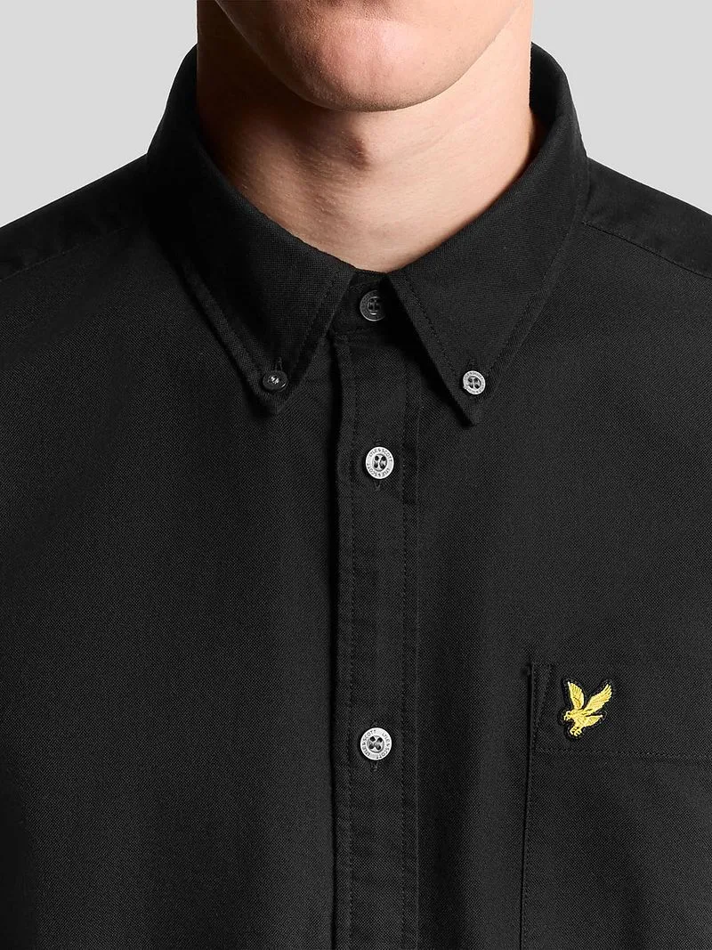 Lyle and Scott Lyle & Scott Shirt Plain Oxford Schwarz - Größe M, Schwarz, – Produktbild 2 von 5