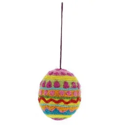 GLOBO Fair Trade GLOBO Fair Trade Osterei gelb-pink aus Filz – Produktbild 1 von 1