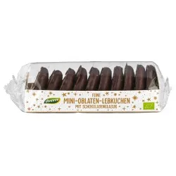 dennree Feine Mini-Oblaten-Lebkuchen, schokoliert – Produktbild 1 von 1