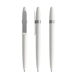 prodir prodir DS5 TSM Twist Kugelschreiber, White-Silver satin finish – Produktbild 1 von 1