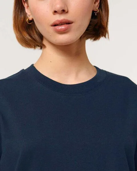 YTWOO YTWOO Sehr dickes Unisex T-Shirt | 240 g/qm | Top Premium Bio-Baumwolle, Navyblau, – Produktbild 4 von 4