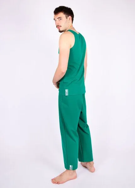 ÆVRIL ÆVRIL Unisex Tank Top // Emerald Green // Bio-Baumwolle – Produktbild 4 von 4