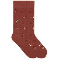 von Jungfeld VON JUNGFELD Bio-Socken 'Farm', brick red, Gr. 43/46 – Produktbild 1 von 1