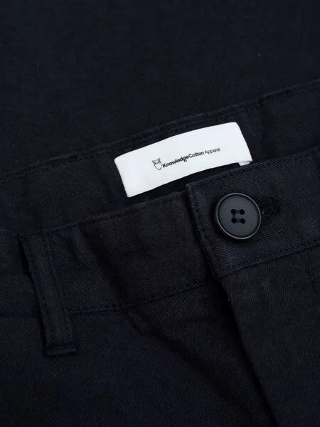 KnowledgeCotton Apparel KnowledgeCotton Apparel Flanell-Chino-Hose CHUCK, Night sky, – Produktbild 4 von 4