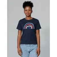 watapparel watapparel T-Shirt Frauen Regenbogen, French navy, – Produktbild 1 von 1