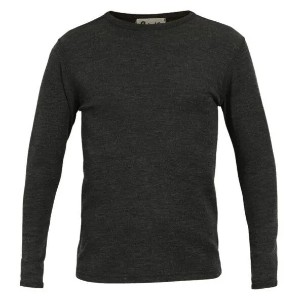Jalfe Jalfe Herren-Longsleeve Wolle melange, Anthrazit (dunkelgrau), – Produktbild 1 von 1