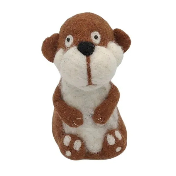 short'n'pietz short'n'pietz Otter als Filz Eierwärmer, Braun weiss, – Produktbild 2 von 4