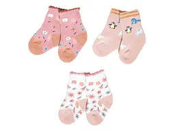 grödo Babysöckchen 3er Set Blumen + Tiere Gr.01 – Produktbild 1 von 1