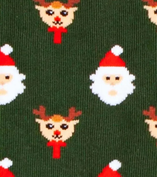DillySocks DillySocks Socken Rudolph in the Forest aus Biobaumwoll-Mix, Grün, – Produktbild 2 von 4
