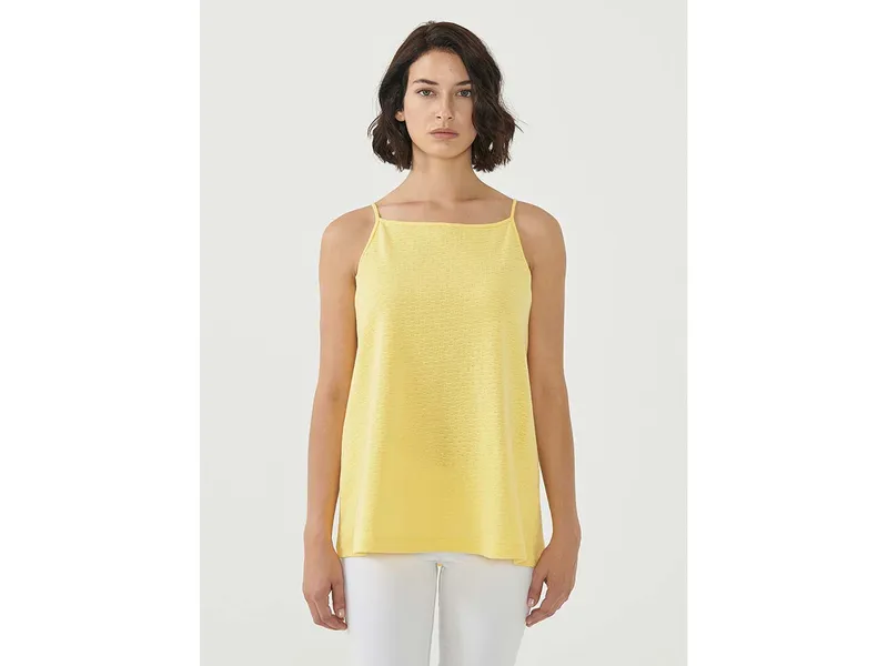 ORGANICATION ORGANICATION Bio-Damen-Top mit Spaghettiträgern yellow, Gr. S – Produktbild 1 von 1