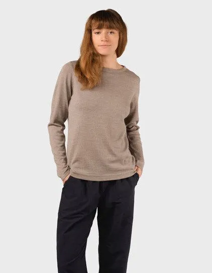 Klitmøller Collective Klitmøller Collective Pullover - Charlotte knit - aus mulesingfreier Merinowolle, Beige (sand), – Produktbild 2 von 4