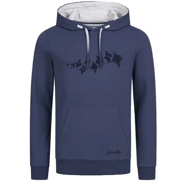 Lexi&Bö Lexi&Bö Manta Rays Herren Hoodie, Crown blue (blau), – Produktbild 1 von 1