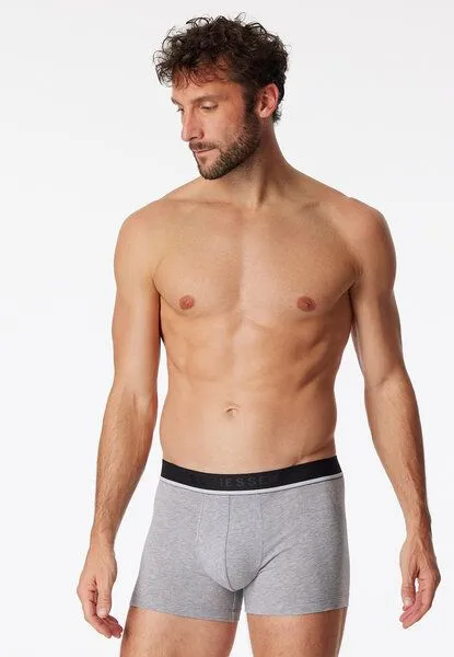 Schiesser Schiesser 3er Pack Shorts Webbund Biobaumwolle 95/5, Multicolour 1, – Produktbild 2 von 4