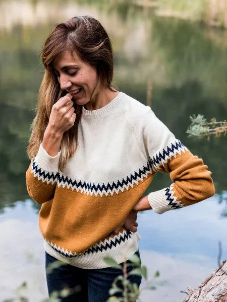 TWOTHIRDS TWOTHIRDS Strickpullover Vegan "Sibu" aus 100% Premium Baumwolle, Terracotta, – Produktbild 1 von 3