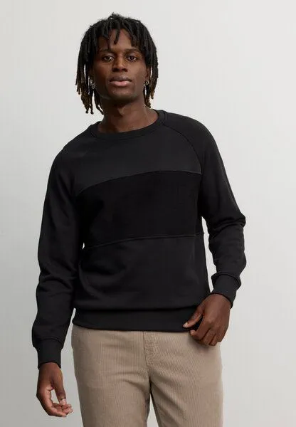 recolution Herren Sweatshirt aus Bio-Baumwolle - CHERVIL - recolution, Black (schwarz), – Produktbild 1 von 4