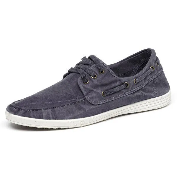 Natural World Natural World Vegan Herren Halbschuh washed - Old Elbrus, Blau (marino), – Produktbild 1 von 3