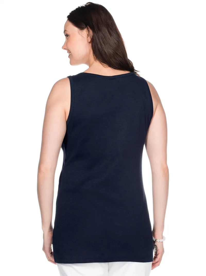sheego Longtop, Marine, – Produktbild 1 von 2