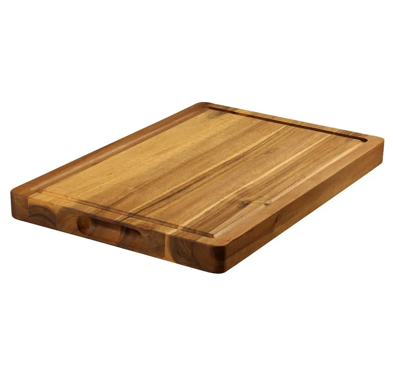Kesper Kesper Schneidebrett Tranchierbrett, Akazie, FSC, Akazienholz, (1-St), mit Saftrille, Beige, – Produktbild 3 von 8