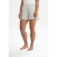 MELA Pyjama Shorts Style VANIKA | von MELA | Fairtrade & GOTS zertifiziert, Thymian / naturweiss gestreift, – Produktbild 1 von 1