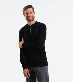 Gary Mash GARY MASH Henley Langarmshirt Kayville aus Biobaumwolle – Produktbild 1 von 1