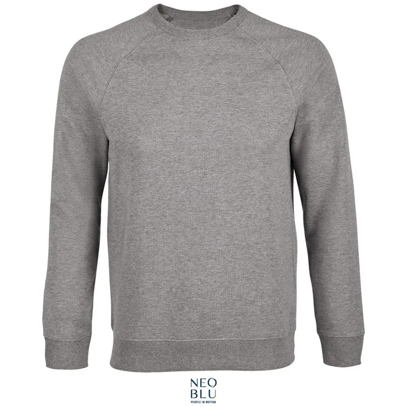 NEOBLU NEOBLU Cotton Classics-24.3194 Herren Raglan Sweater Gr. S grey melange – Produktbild 1 von 1