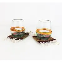 Mitienda Shop Mitienda Shop 2er Set Glasuntersetzer aus Wolle – Produktbild 1 von 1