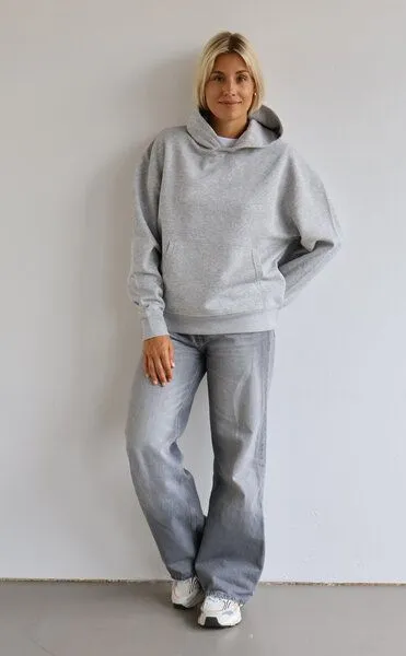 Kultgut Kultgut Weich & Kuschelig- Biofair- Goodness Oversize-Hoodie / Marie, Moongrey, – Produktbild 1 von 4